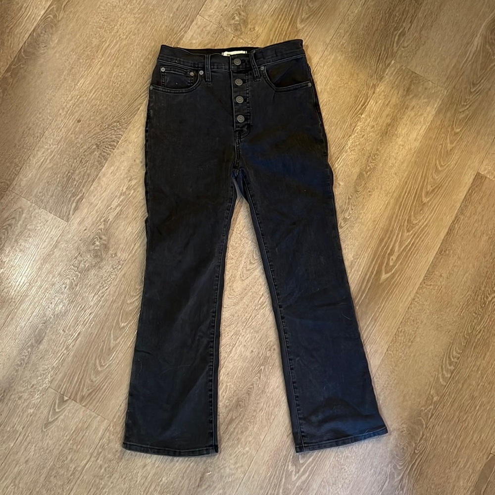Madewell Black Cali Demi boot jeans